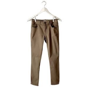 Warp + Weft Brown Luxsculpt Skinny Jeans Size 25